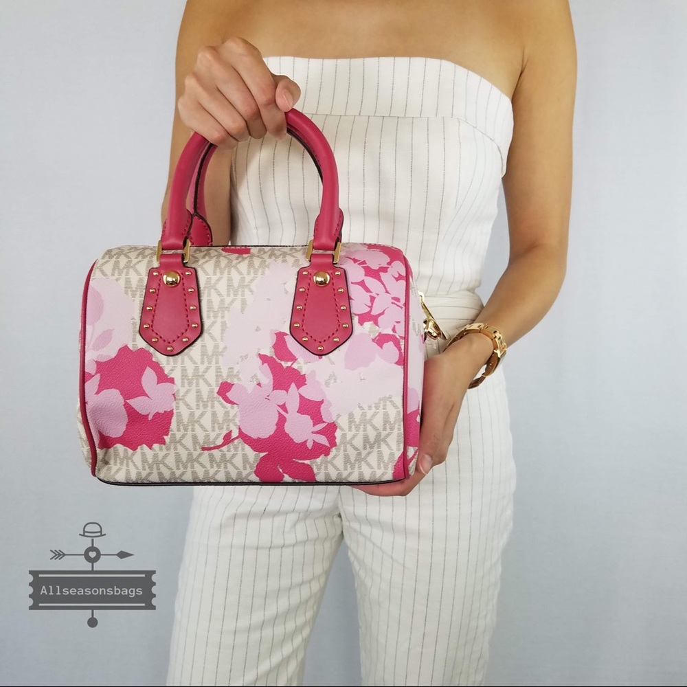 Michael Kors aria pink satchel crossbody Vanilla - Picture 3 of 8